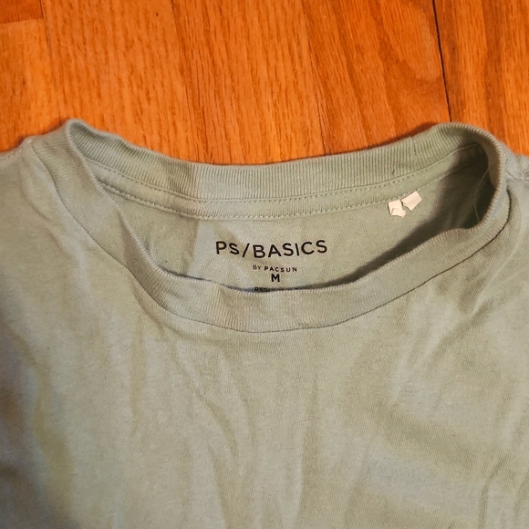 PacSun Light Blue Cotton Pocket T-Shirt Men's M - Picture 3 of 3